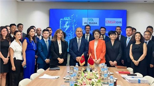 a contract signed for jointly building a new energy battery material base in the pan-atlantic region by cngr and al mada group